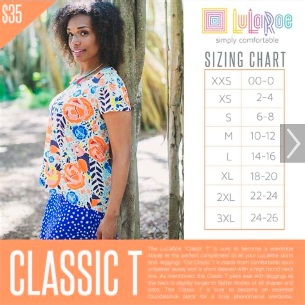 NEW lularoe classic T - XXS - Picture 4 of 5